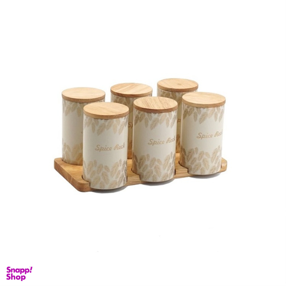 جای ادویه 7 پارچه سام ست طرح پر