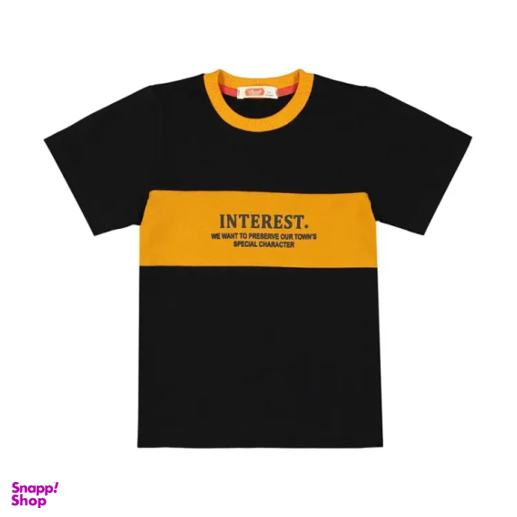 ست تیشرت و شلوارک پسرانه مادر مدل هری کد AM-MA-Harry رنگ خردلی