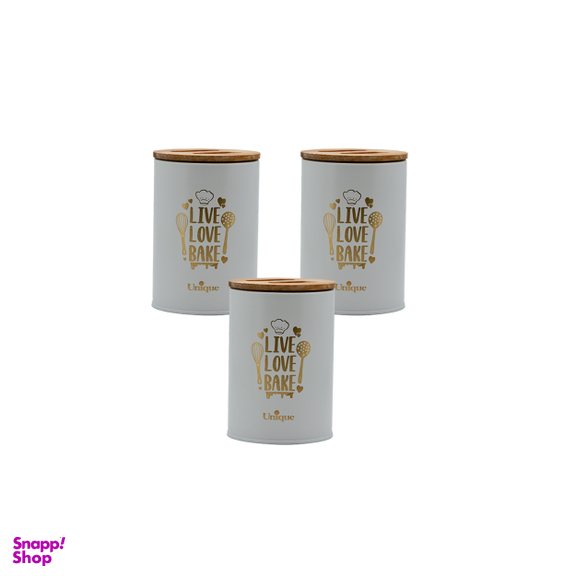 سرویس آشپزخانه 15 پارچه یونیک فانتزی مدل درب بامبو کد 8051