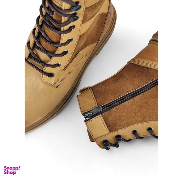 نیم بوت مردانه چرم کاکتوس مدل s۴۰۲۵ رنگ عسلی