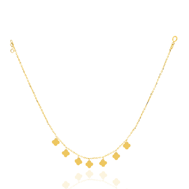 گردنبند طلا 18 عیار زنانه اپال گلد مدل ونکلیف 0095