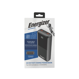 پاوربانک انرجایزر کد UE20069PQ ظرفیت 20000 میلی‌ آمپر ساعت