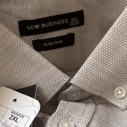 پیراهن آستین بلند یقه برگردان مردانه ال سی وایکیکی مدل Business Man