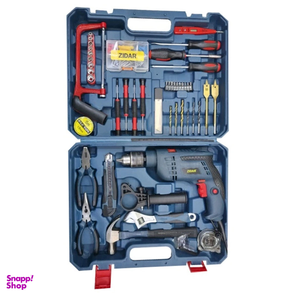 مجموعه دریل چکشی زیدار کد 20900 100 عددی