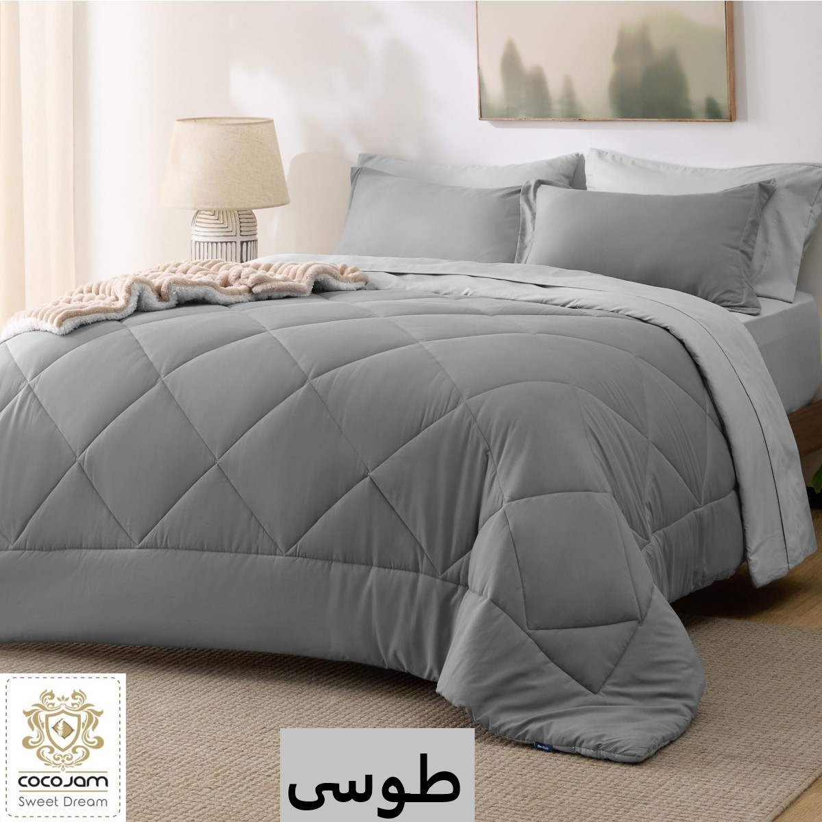 سرویس خواب کوکو جم مدل فرنو یک نفره 4 تکه