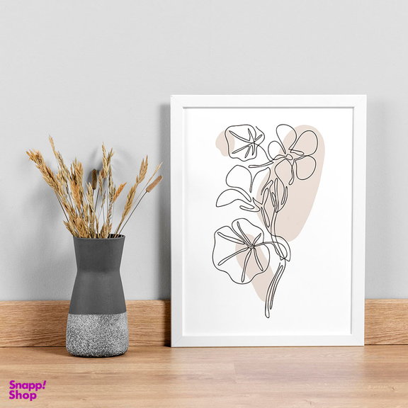 تابلو صبا طرح مدل مینیمال گل کد 2740w