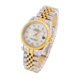 ساعت عقربه ای زنانه طرح رولکس مدل دیت جاست کد Rolex-3185-L
