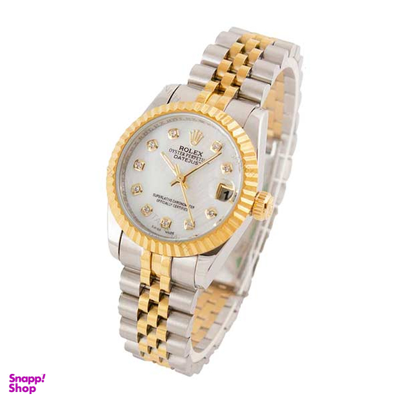 ساعت عقربه ای زنانه طرح رولکس مدل دیت جاست کد Rolex-3185-L