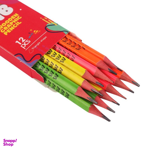 مداد مشکی ام کیو کد H-16 بسته 12 عددی