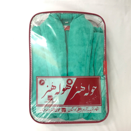 حوله پالتویی حوله هنر مدل تن پوش طرح ساده کد 02 سایز 125 سانتی‌متر