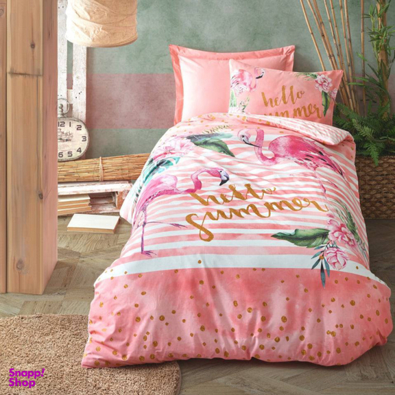 سرویس ملحفه کاتن باکس مدل Summer کد 50 یکنفره 3 تکه