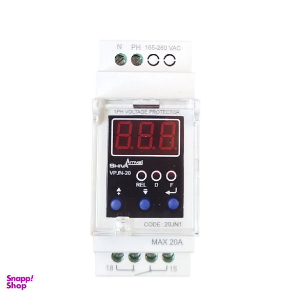 محافظ ولتاژ شیوا امواج مدل دیجیتالی VPJN-20 کد 20JN1 بسته 10 عددی