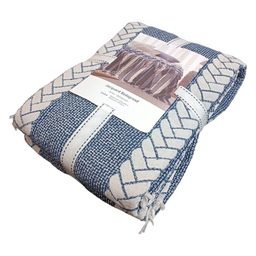 روتختی مادام کوکو مدل Ames Lacivert Yatak Ortusu دو نفره سایز 240×220 سانتی متر
