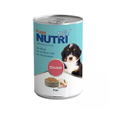 کنسرو غذای سگ نوتری پت طعم مرغ وزن 425 گرم