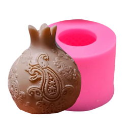 قالب سيليكونى شمع مدل انار بته جقه ارتفاع 6 سانتى متر