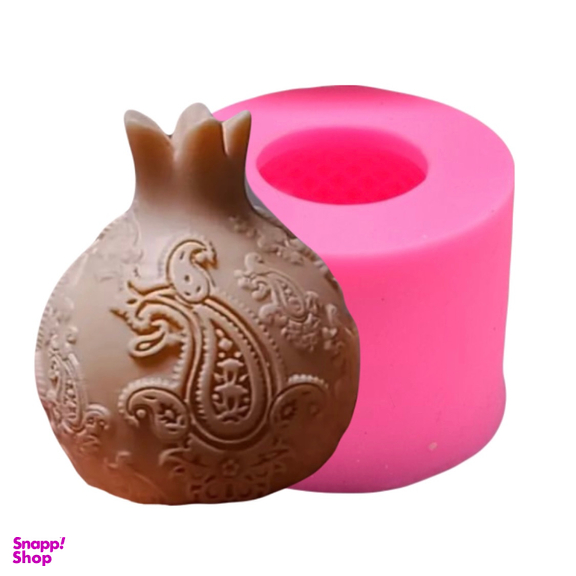 قالب سيليكونى شمع مدل انار بته جقه ارتفاع 6 سانتى متر