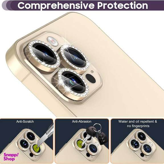محافظ لنز دوربین بوف مدل Diamond-Luxury مناسب برای گوشی موبایل اپل iphone 14 Pro Max / 14 Pro