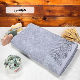 حوله حمام دنیز طرح نازلی سایز 100×155 سانتی متر