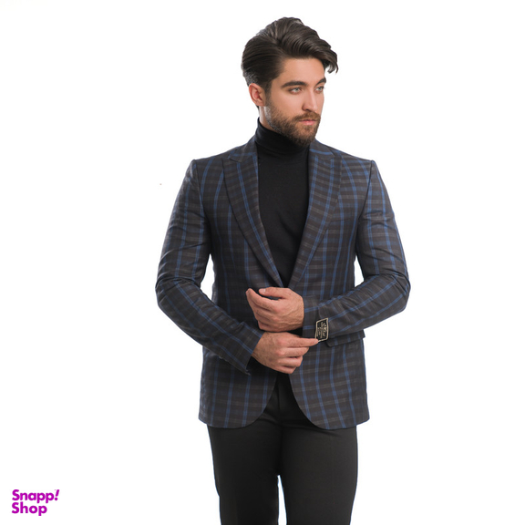 کت تک مردانه مدل چهارخانه درشت SEY 2-2