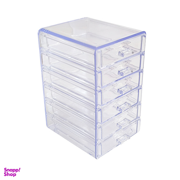 استند لوازم آرایشی مدل باکس ایستاده 6 کشو ریز کد 7026