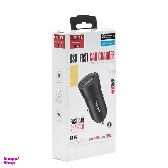 شارژر فندکی لیتو مدل LCC12 به همراه کابل MicroUSB