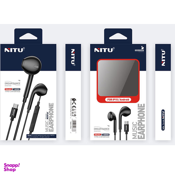 هندزفری باسیم نیتو مدل NITU NE55 Type-C طول 1 متر