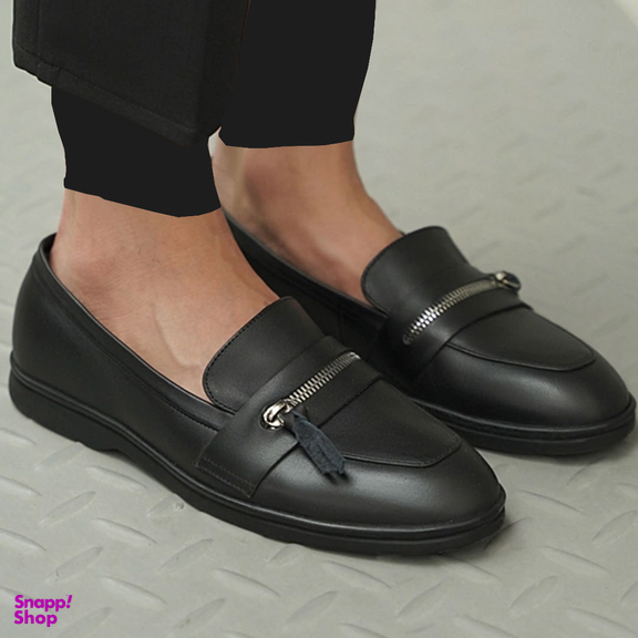 کفش زنانه چرم کاکتوس مدل ws1049 رنگ مشکی