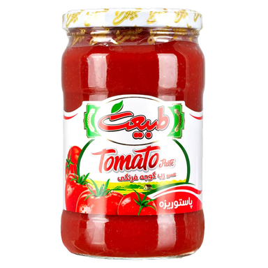 رب گوجه فرنگی طبیعت مدل شیشه ای 700 گرم