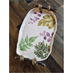 ظرف دستساز سرامیکی طرح طبیعت