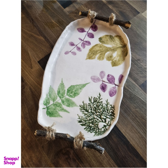 ظرف دستساز سرامیکی طرح طبیعت