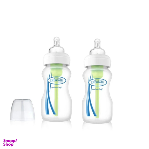 شیشه شیر دکتر براونز کد 9100 گنجایش 270 میلی لیتر بسته 2 عددی