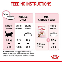 غذای خشک بچه گربه رویال کنین عقیم شده مدل Kitten Sterilised وزن 2000 گرم