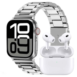 ساعت هوشمند ورنا مدل W46 max مجموعه ۷ بندی به همراه هندزفری بی سیم Airpod pro