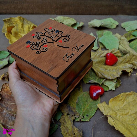 جعبه هدیه مدل درخت سبز