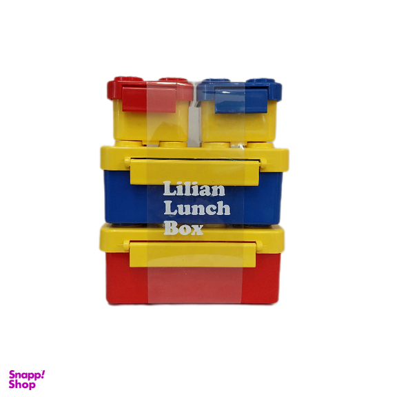 ظرف غذا 4 تکه مدل لگو کد 002