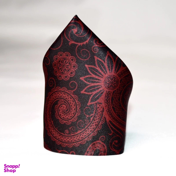 ست کراوات و دستمال جیب مردانه آیکت مدل بته جقه محو کد z1