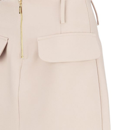 دامن زنانه سرژه مدل 210205 رنگ کرم