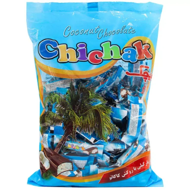 شکلات نارگیلی چیچک وزن 1 کیلوگرم