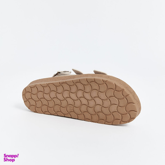 صندل زنانه ال سی وایکیکی مدل فول طبی استپ دار رنگ کرم