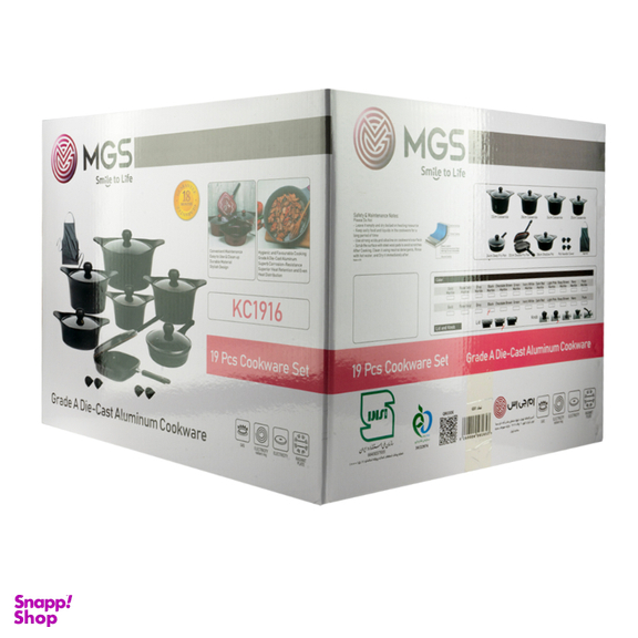 سرویس قابلمه 19 پارچه ام جی اس طرح کره ای C کد 103010600603