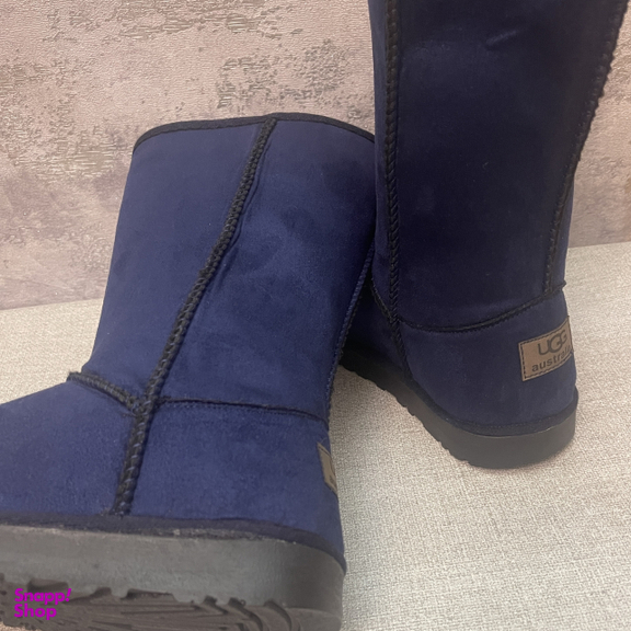 بوت زنانه طرح آگ کد A12 رنگ سرمه ای