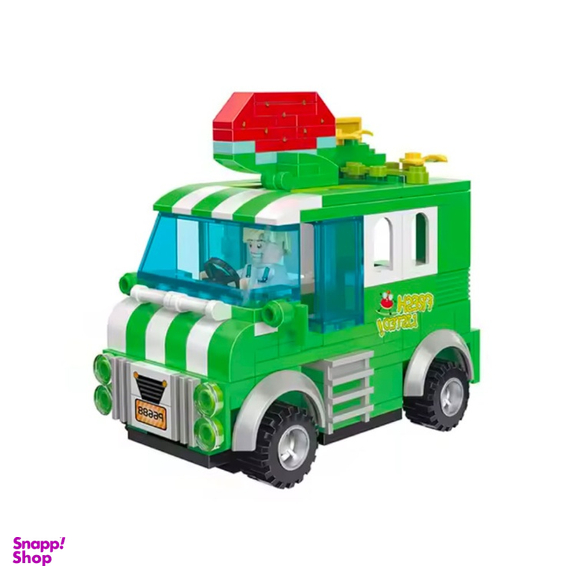 لگو کوگو مدل ماشین عقب کش دو حالته طرح هندوانه کد 3813