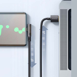 کابل تبدیل USB به USB-C مک دودو مدل CA-3381 90Transparent طول 1.8 متر