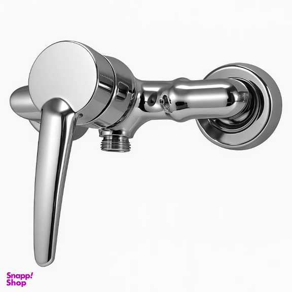 شیر توالت اهرمی اندیکا مدل صدف کد S2 به همراه شلنگ