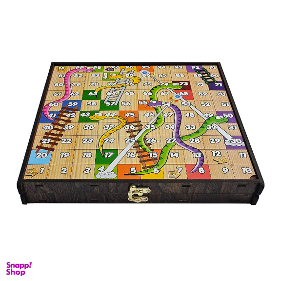 بازی فکری چند منظوره فمیلی گیم مدل منچ و مارپله و شطرنج کد 7