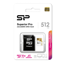 کارت حافظه MicroSDXC سیلیکون پاور مدل CL10 Superior UHS-I V30 A1 4K UHD ظرفیت 512 گیگابایت
