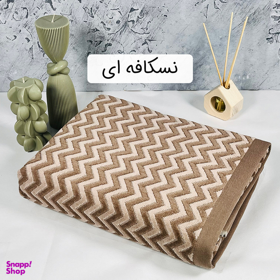 حوله حمام آذرریس طرح ونیزا سایز 100×165 سانتی متر