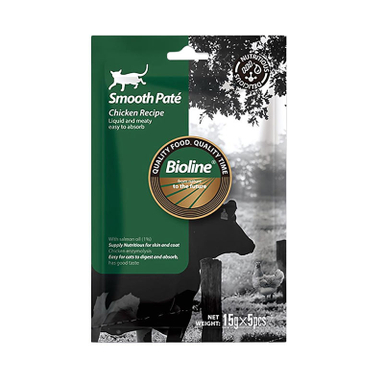 بستنی گربه بایولاین مدل Smooth Pate با طعم مرغ بسته 5 عددی