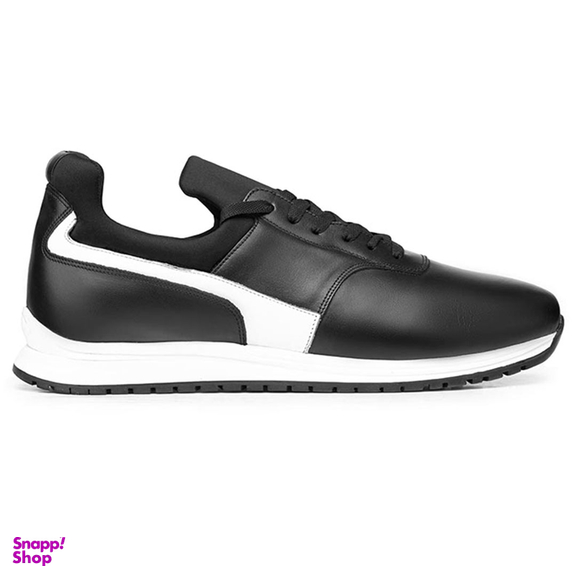 کفش اسپرت مردانه نوین چرم مدل 9806 MS3194 رنگ مشکی