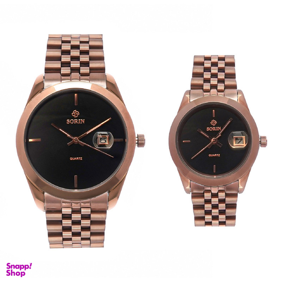 ست ساعت مچی عقربه ای زنانه و مردانه سورین مدل GL1129B-SC10C